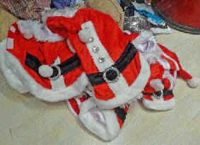Puppy Santa Outfit