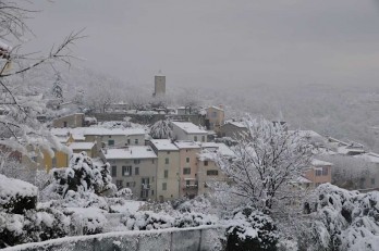 Tourrettes nr Fayence in the snow